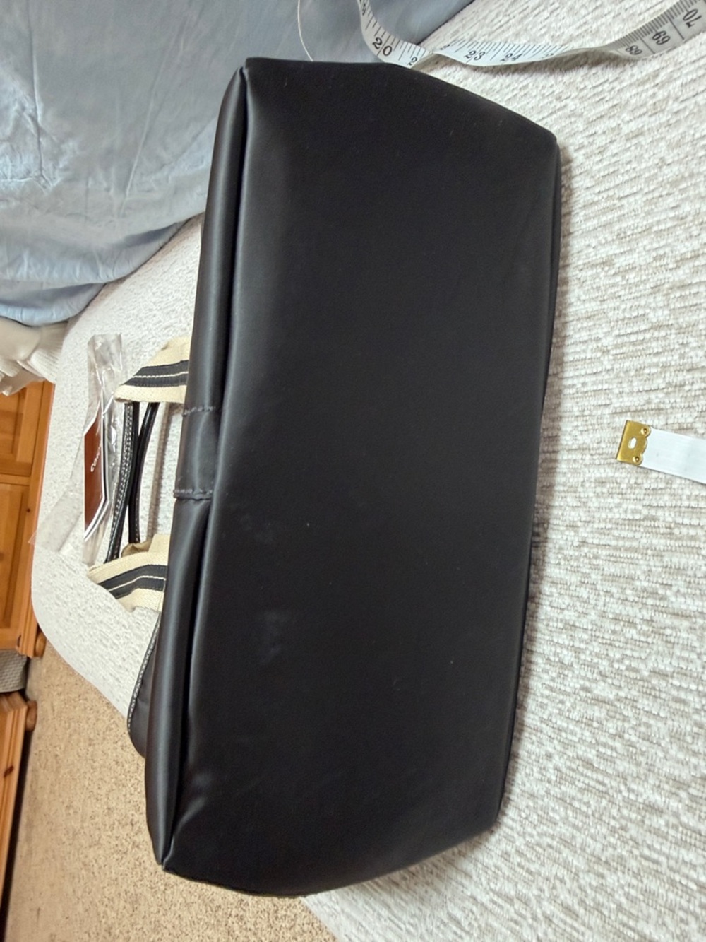 Coach Hampton Black Satin Tote NWT - Picture 9 of 12